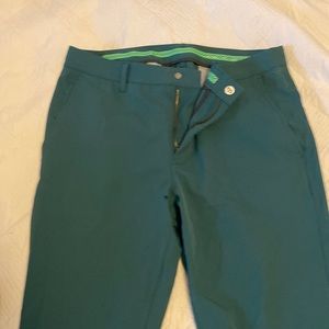 Bonobos green golf mens pant 33/34 slim